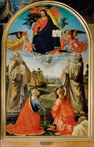 Christ in Glory with Saints Benedetto, Romualdo, Attinea and Others