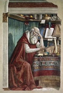 Saint Jerome in his study by Domenico Ghirlandaio