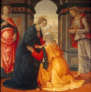 Visitation: Virgin Mary Visits Elisabeth by Domenico Ghirlandaio