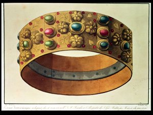 The Iron Crown of Lombardy, Engraved by D. Landini