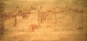 D.Beccafumi, Theater Backdrop with Pisa