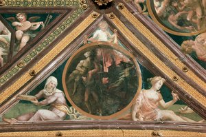 Aeneas Rescuing Anchises from the Fire of Troy by Domenico Beccafumi