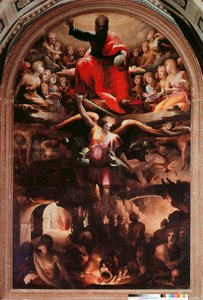 Saint Michael Chasing Rebel Angels