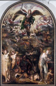 Saint Michael chasing the rebel angels (The fall of the rebel angels)