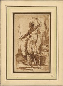 Study for the Figure of Abraham by Domenico Beccafumi