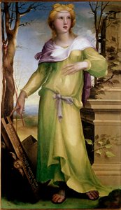 Tanaquil, wife of Tarquin the Elder, king of Rome. After the death of her husband, she ensured the succession of her son-in-law Servius Tullius.