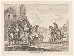 Riders by a Ruin