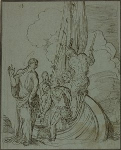 Christ Walking on the Water, Peter Following