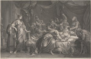 Andromache Bewailing the Death of Hector by Domenico Cunego