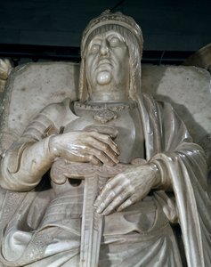 Effigy of a king (detail) by Domenico Fancelli