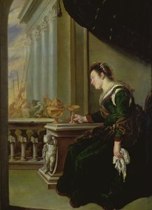 Artemisia grieving over Mausolus by Domenico Fetti or Feti
