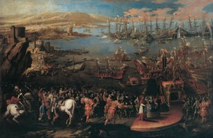 The Landing of the Infanta Maria at Naples by Domenico Gargiulo