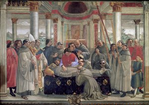 The Death of St. Francis, Scene from a Cycle of the Life of St. Francis of Assisi, 1486