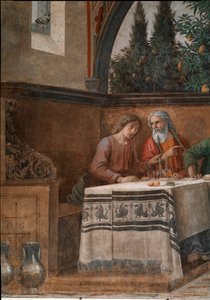 The Last Supper (detail) by Domenico Ghirlandaio
