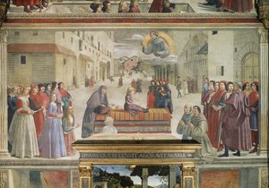 The Miracle of the Boy Brought Back to Life (detail) by Domenico Ghirlandaio