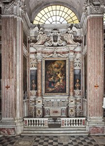 Annunciation, Altar, Sixth Chapel, c.1679 by Domenico I Piola