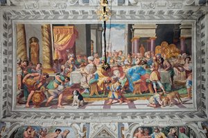 The banquet of Ahasuerus (fresco)