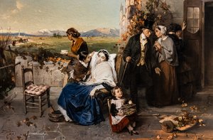 As Leaves Fall by Domenico Induno