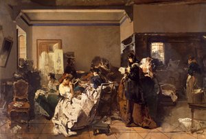 School for Seamstresses by Domenico Induno