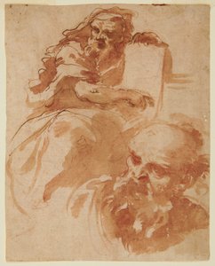 Recto: Seated Prophet