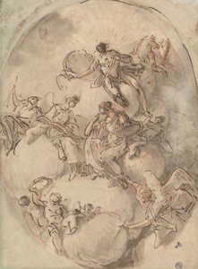 Study for Ceiling: Apollo and Other Figures