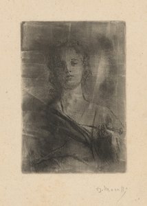 Personification of Engraving by Domenico Morelli
