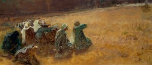 The Maries Attend the Crucifixion of Christ (detail) by Domenico Morelli
