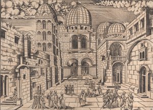 The Church of the Holy Sepulchre, Jerusalem by Domenico dalle Greche