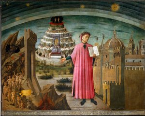 Portrait of Dante Holding the Divine Comedy by Domenico di Michelino