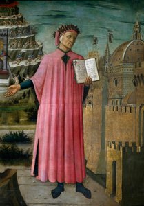 The Italian poet Dante Alighieri (1265-1321) presents his work 