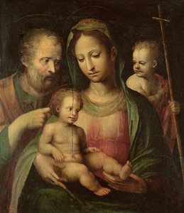 The Holy Family with Saint John by Domenico di Pace Beccafumi  