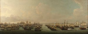 The English Squadron to Attack Havana in 1762 by Dominic Serres