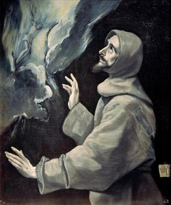Saint Francis Receiving the Stigmata by Dominico El Greco