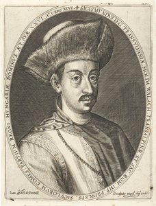 Sigismund Bathory, Prince of Transylvania. From Atrium heroicum, Augsburg by Dominicus or Custodis Custos