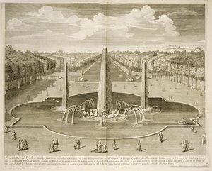 Fountain of Apollo in the Gardens of Versailles by Dominique (after) Girard