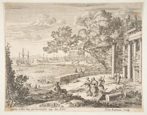 Landscape with Mercury, 1668 by Dominique Barriere
