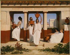 Greek Women at the Fountain by Dominique Louis Papety