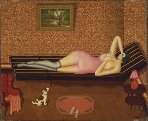 Summer Siesta Woman Lying by Dominique Peyronnet