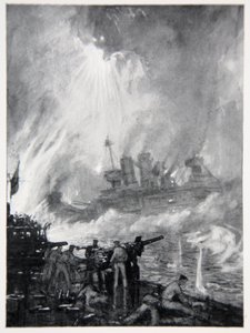 Fight the Last Gun: the Gallant End of H.M.S. Tiperrary at Jutland, illustration from 