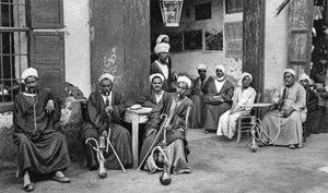 Arab Cafe at Esna, South of Luxor, Egypt by Donald McLeish