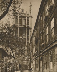 Pinnacled Tower of the Records Office from Cliffords Inn by Donald McLeish