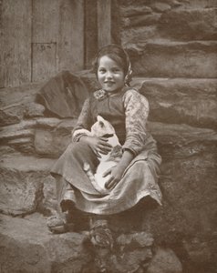 Two Little Swiss Villagers at Hospenthal by Donald McLeish