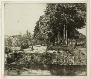 Canal at Charenton by Donald Shaw MacLaughlan