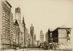 Chicago, Michigan Avenue No. 1 by Donald Shaw MacLaughlan