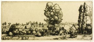 Landscape, Poigny by Donald Shaw MacLaughlan