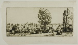 Landscape, Poigny by Donald Shaw MacLaughlan