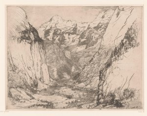 Lauterbrunnen Valley by Donald Shaw MacLaughlan