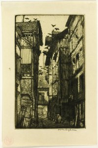 Ruelle des Pigeons, Rouen by Donald Shaw MacLaughlan