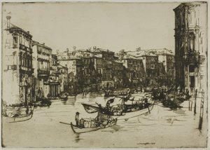 The Market, Venice by Donald Shaw MacLaughlan
