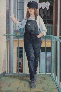 Monica on the balcony by Donatella Merlo